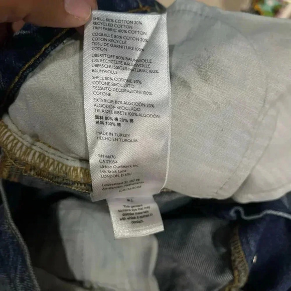 Free People We The‎ Free Rocky Mountain Straight Leg Jeans Women’s Size 24 - Picture 6 of 7